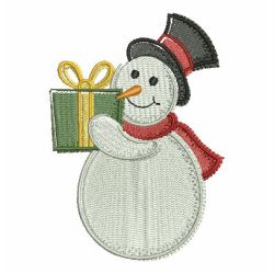 Winter Snowman Painting 04 machine embroidery designs