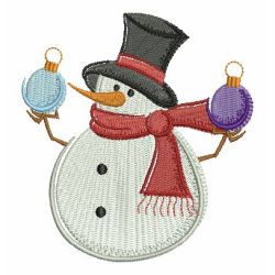 Winter Snowman Painting 07 machine embroidery designs