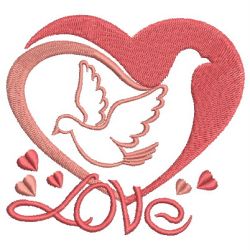 Assorted Valentine Doves 03 machine embroidery designs