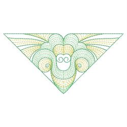 Colorful Rippled Triangle 03(Md) machine embroidery designs