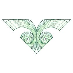 Colorful Rippled Triangle 04(Lg) machine embroidery designs