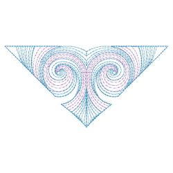 Colorful Rippled Triangle 10(Md) machine embroidery designs