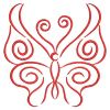 Redwork Simple Butterflies 03(Lg)