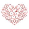 Redwork Heirloom Hibiscus 10(Sm)