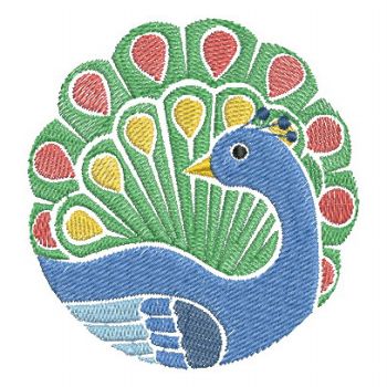 peacock embroidery design free download