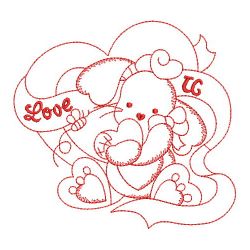 Redwork Heart Animals 06(Md)