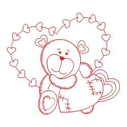 Redwork Heart Animals 07(Md)