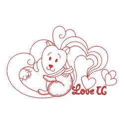 Redwork Heart Animals 09(Md)