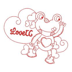 Redwork Heart Animals 10(Md)