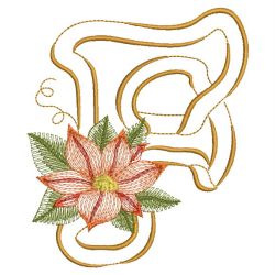 Christmas Poinsettia Alphabet 06(Md)