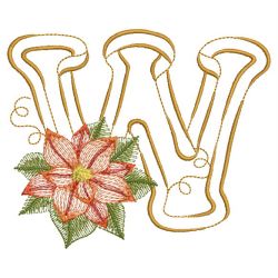 Christmas Poinsettia Alphabet 23(Lg)