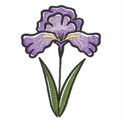 Iris machine embroidery designs