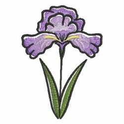 Iris 01 machine embroidery designs