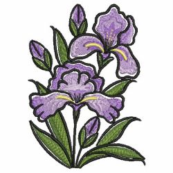 Iris 03 machine embroidery designs