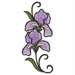 Iris 04 machine embroidery designs