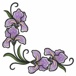 Iris 05 machine embroidery designs