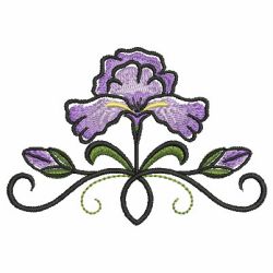 Iris 06 machine embroidery designs