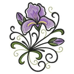 Iris 08 machine embroidery designs