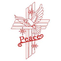 Redwork Dove Of Peace 02(Lg) machine embroidery designs