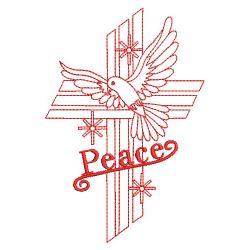 Redwork Dove Of Peace 02(Lg)