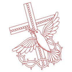 Redwork Dove Of Peace 04(Lg) machine embroidery designs