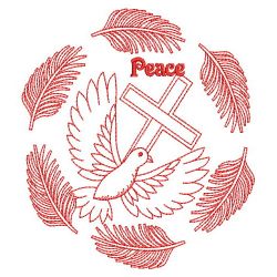 Redwork Dove Of Peace 08(Md)