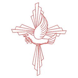 Redwork Dove Of Peace 10(Sm)