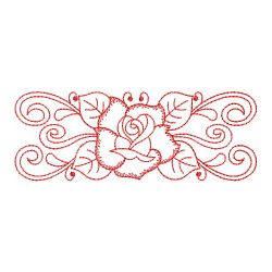 Redwork Rose Decor 03(Md)