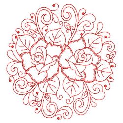 Redwork Rose Decor 09(Sm)