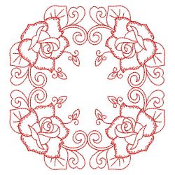 Redwork Rose Decor 10(Lg)