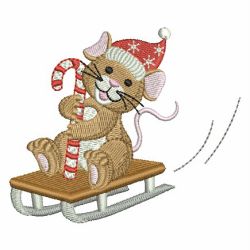 Christmas Mouse 02 machine embroidery designs