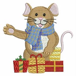 Christmas Mouse 06 machine embroidery designs