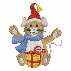 Christmas Mouse 07 machine embroidery designs