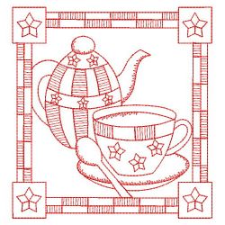 Redwork Coffee Break 02(Sm) machine embroidery designs