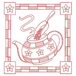 Redwork Coffee Break 08(Lg) machine embroidery designs