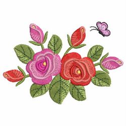 Roses In Bloom 04 machine embroidery designs