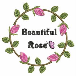 Roses In Bloom 08 machine embroidery designs