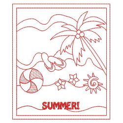 Redwork Summer Fun 08(Sm) machine embroidery designs
