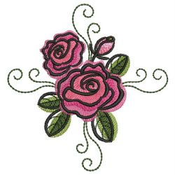 Watercolor Roses 03 machine embroidery designs