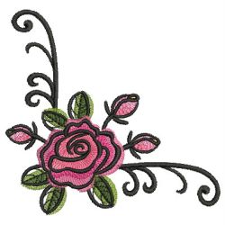 Watercolor Roses 04 machine embroidery designs
