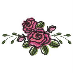 Watercolor Roses 05 machine embroidery designs