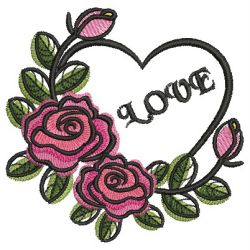 Watercolor Roses 07 machine embroidery designs
