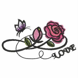 Watercolor Roses 08 machine embroidery designs