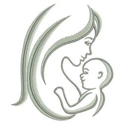 Mom And Baby 06(Md) machine embroidery designs