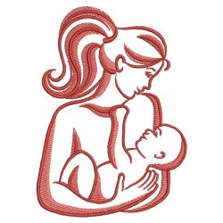 Mom And Baby 09(Sm) machine embroidery designs