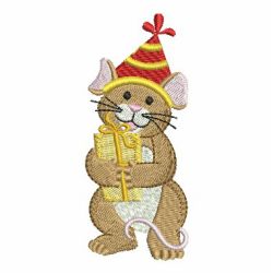 Birthday Mouse 03 machine embroidery designs