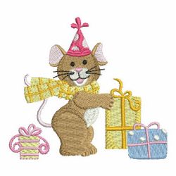 Birthday Mouse 05 machine embroidery designs