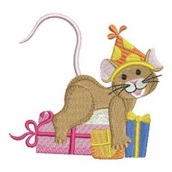 Birthday Mouse 10 machine embroidery designs
