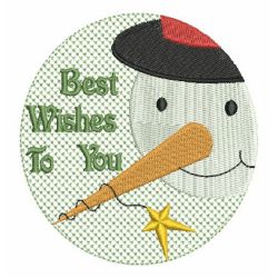Assorted Snowman machine embroidery designs