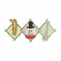 Assorted Snowman 11 machine embroidery designs